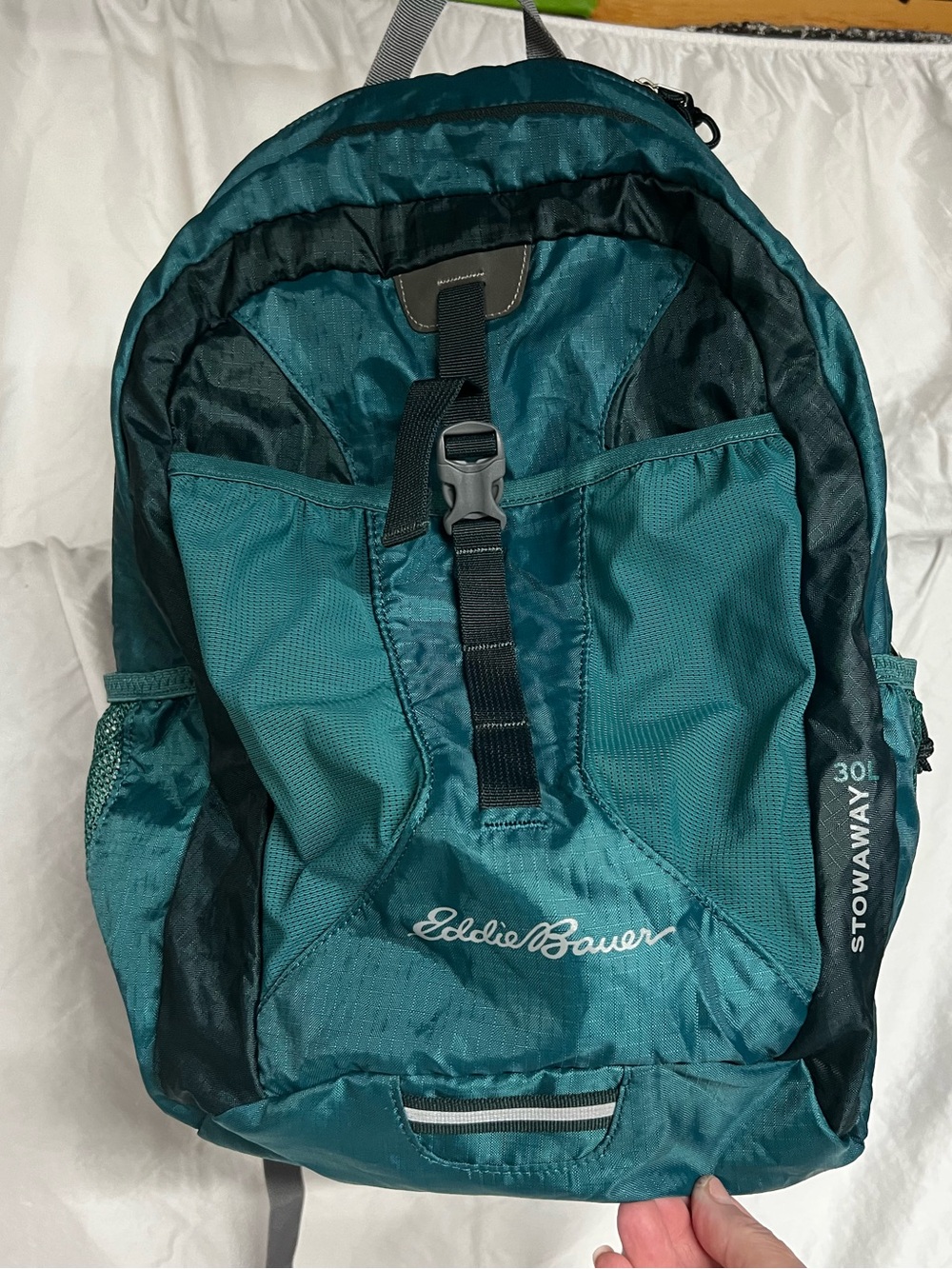 Eddie Bauer Teal and Black Stowaway 30L Daypack
